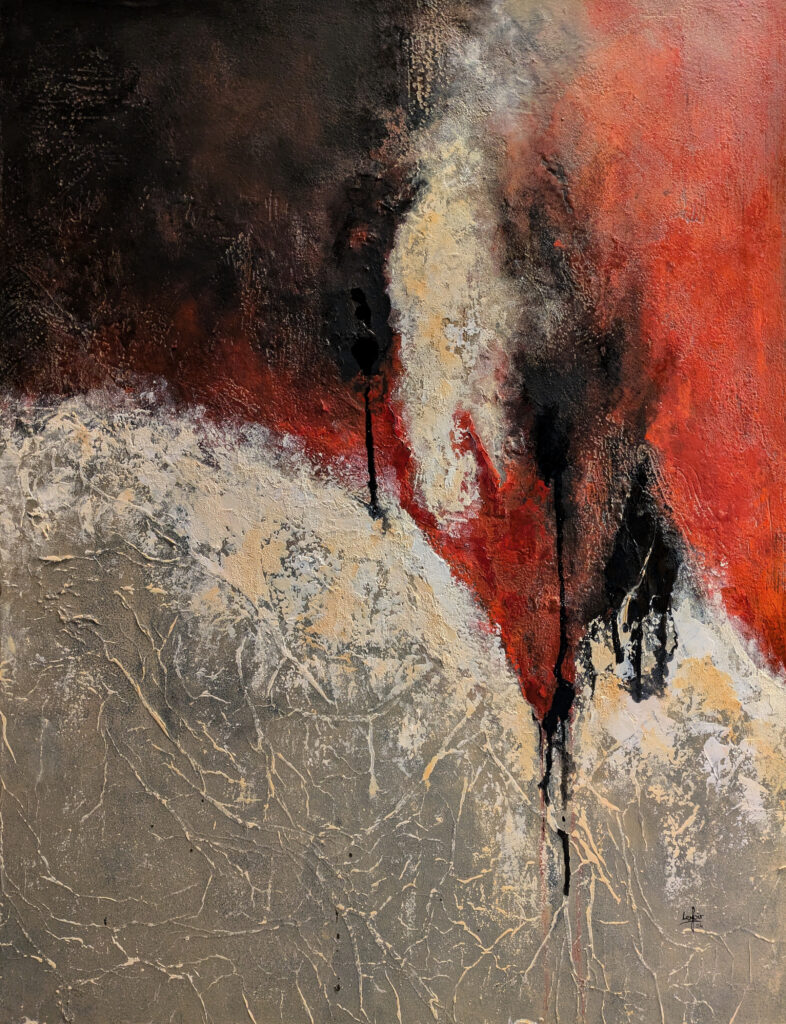 Vermilion calcified